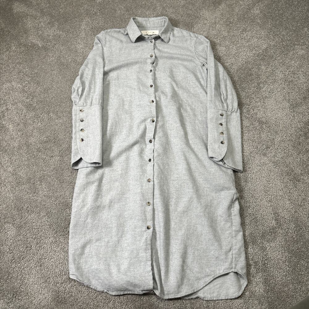 Grammar NYC Dress Women's Size 6 Gray Organic Cotton